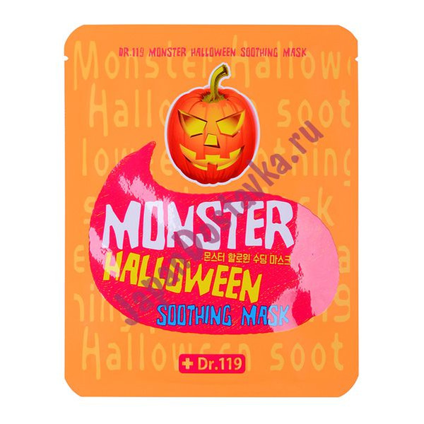 Маска для лица успокаивающая Dr. 119  Monster Halloween soothing Mask, BAVIPHAT 25 мл