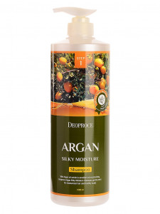 Шампунь для волос с аргановым маслом Shampoo Argan Silky Moisture, DEOPROCE 1000 мл
