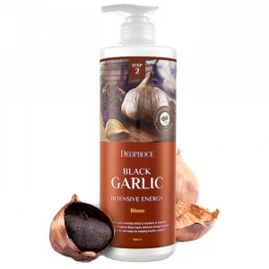 Бальзам для волос с экстрактом чёрного чеснока Rinse Black Garlic Intensive Energy, DEOPROCE 1000 мл