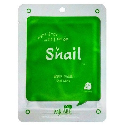 Маска тканевая улиточная Snail Mask Pack, MIJIN 22 мл