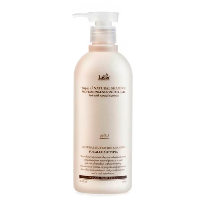 Шампунь с натуральными ингредиентами Triplex Natural Shampoo, LADOR   530 мл