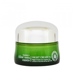 Крем ночной для лица Aloe Vera Oasis Night Cream, DEOPROCE  50 мл