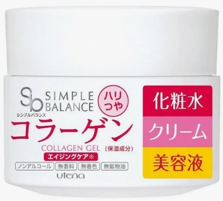 Легкий гель с коллагеном для придания коже сияния и упругости Simple Balance, UTENA 100 г