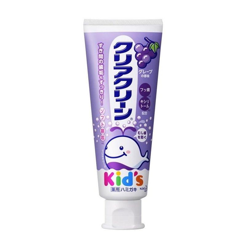 Детская зубная паста Clear Clean Kid’s Grape Яркий виноград, КАО 50 г