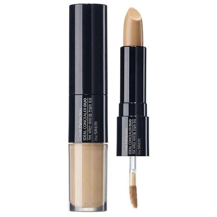 Двойной консилер 1 Cover Perfection Ideal Concealer Duo (оттенок 01, светлый беж), SAEM