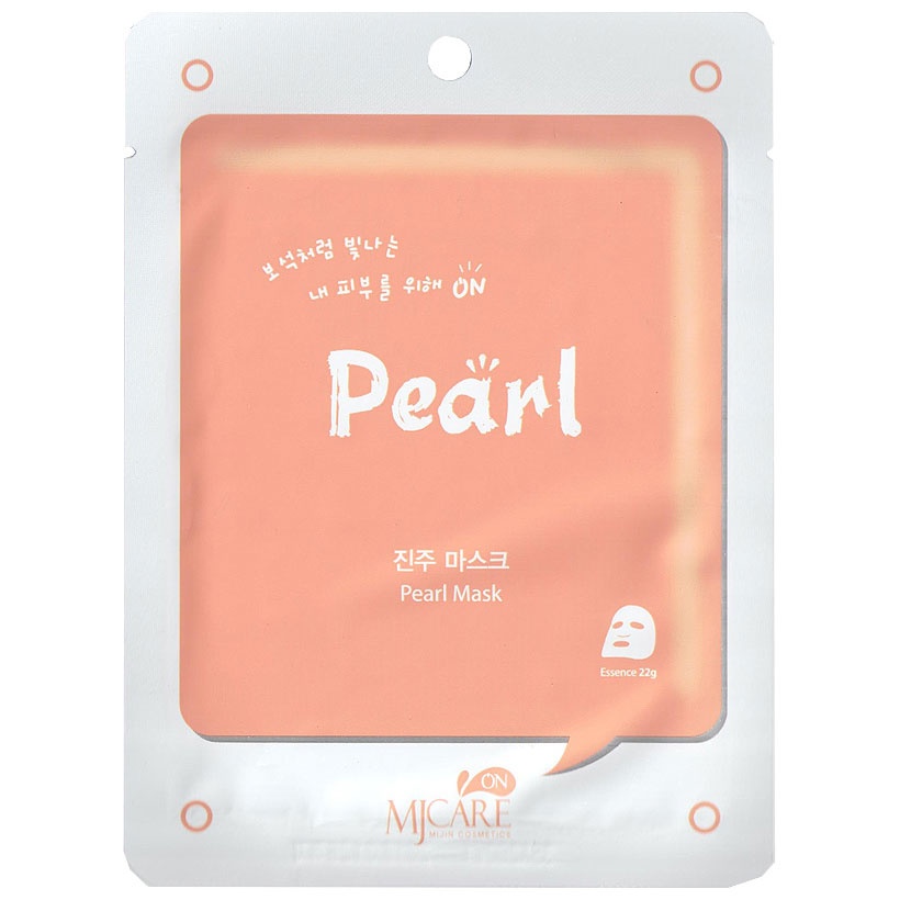 Маска тканевая с жемчугом Pearl mask pack MIJIN 22 г