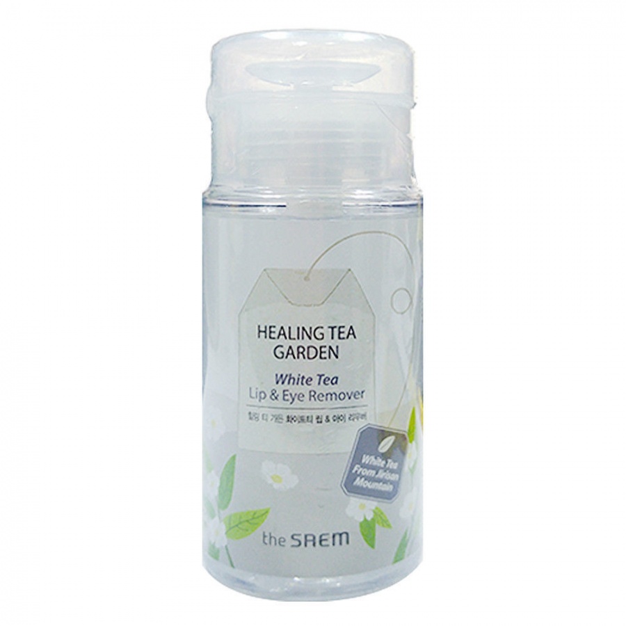 Жидкость для снятия макияжа с глаз и губ Healing Tea Garden White Tea Lip & Eyes Remover, THE SAEM   150 мл