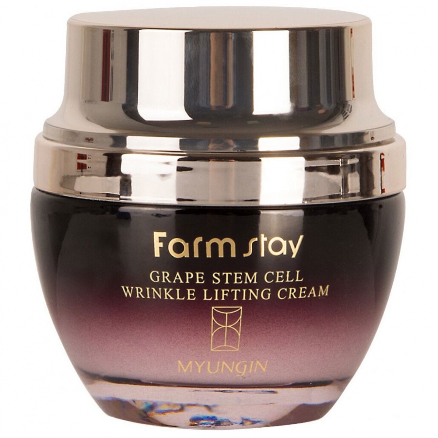 Лифтинг крем с фито-стволовыми клетками винограда Grape Stem Cell Wrinkle Lifting Cream, FARMSTAY   50 мл