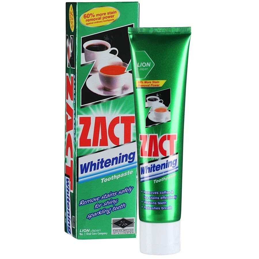 Зубная паста Zact Whitening с отбеливающим эффектом, LION   150 г