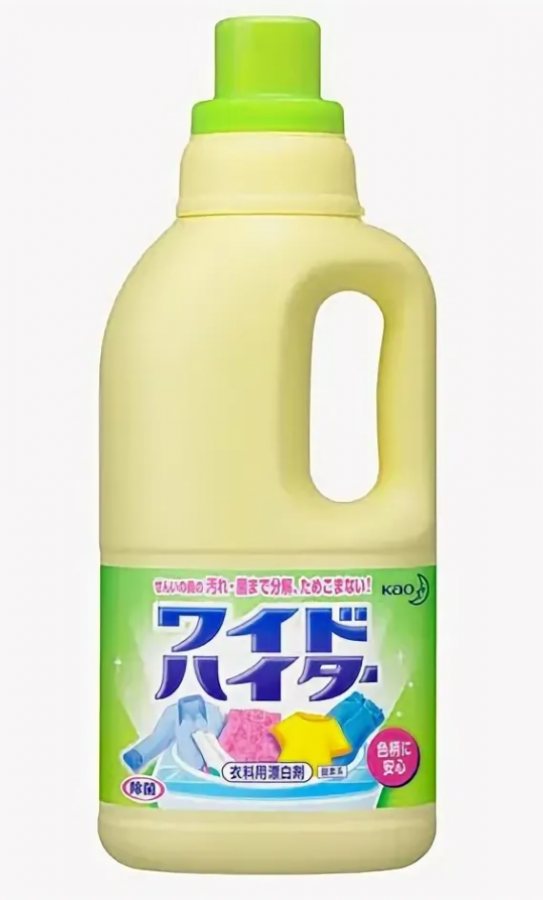 Жидкий концентрированный отбеливатель для цветного белья Wide Color (с антибактериальным эффектом), КАО  1000 мл