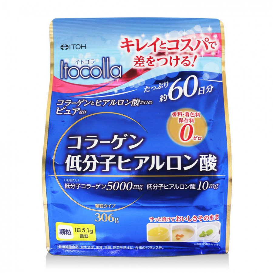 Японский БАД Коллаген с гиалуроновой кислотой (60 дней), ITOH 306 г