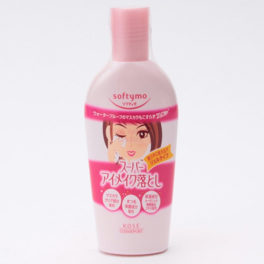Гель для снятия макияжа с коллагеном и гиалуроновой кислотой Softymo Super Point Make Up Remover, KOSE COSMEPORT 200 мл