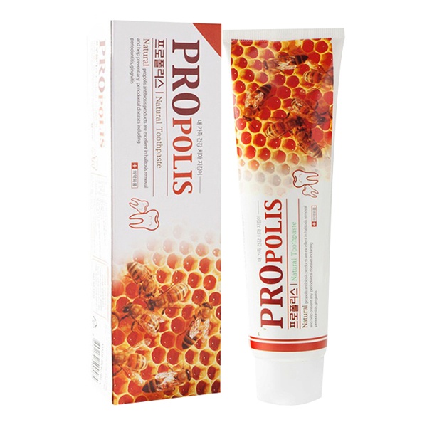 Зубная паста с прополисом (маточное молочко) Natural Bee Propolis Toothpaste, HANIL CHEMICAL 180 г