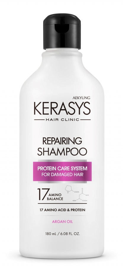 Восстанавливающий шампунь для волос Damage Care Repairing Shampoo, KERASYS   180 мл