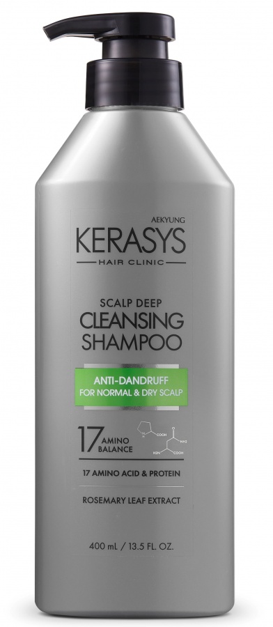 Шампунь для лечения волос Освежающий (уход за сухой и нормальной кожей головы), KERASYS  400 мл
