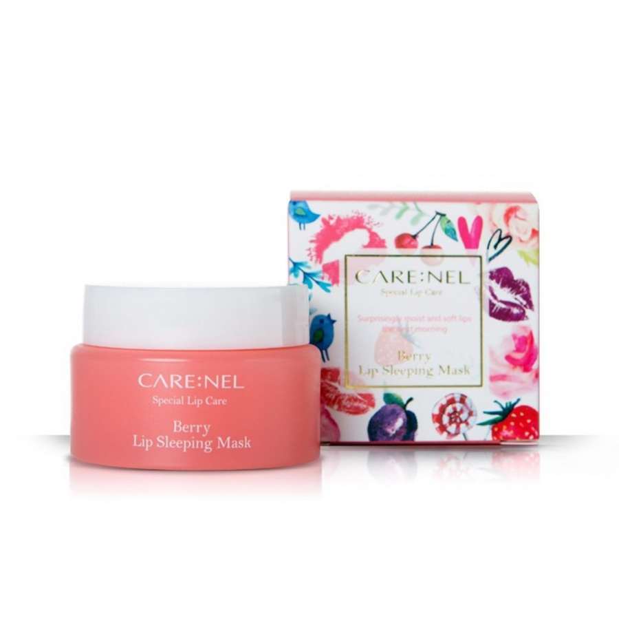 Ночная маска для губ с экстрактами ягод, Berry Lip Night Mask, CARE:NEL, 23 г