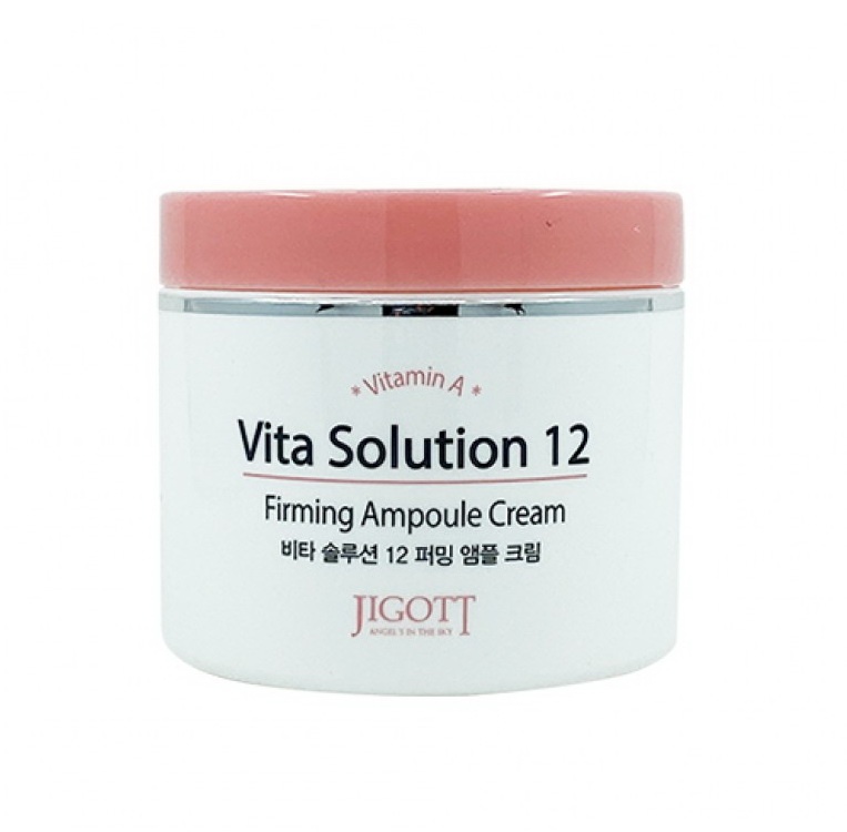 Омолаживающий ампульный крем для лица, Vita Solution 12 Firming Ampoule Cream, Jigott, 100 мл 