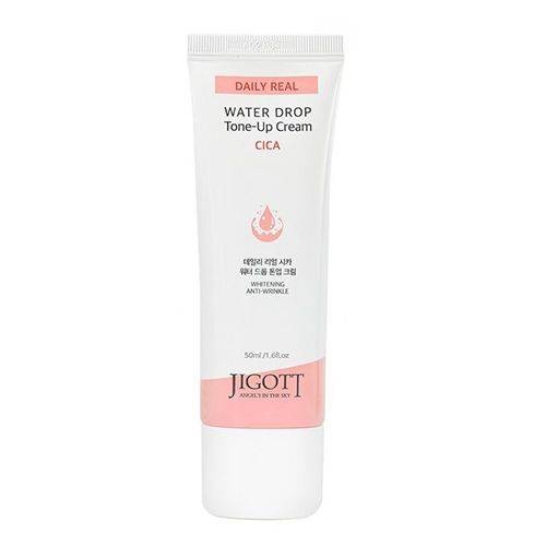 Увлажняющий крем для лица с экстрактом центеллы, Daily Real Cica Water Drop Tone Up Cream, Jigott, 50 мл 