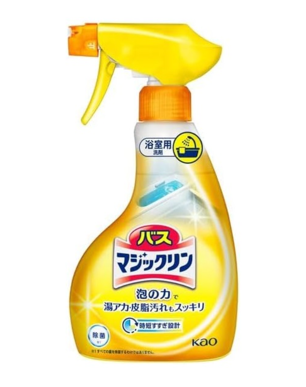 Спрей-пенка для чистки ванны с ароматом лимона Bath Magiclean Bubble Spray, Kao 380 мл