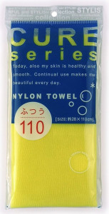 Мочалка средней жесткости Cure Nylon Towel Regular, OHE (желтая)