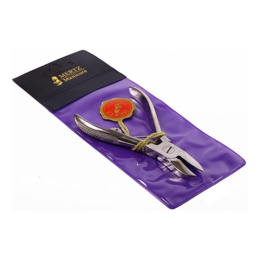 Педикюрные кусачки 658-N, серебристый, 10 см, Mertz 