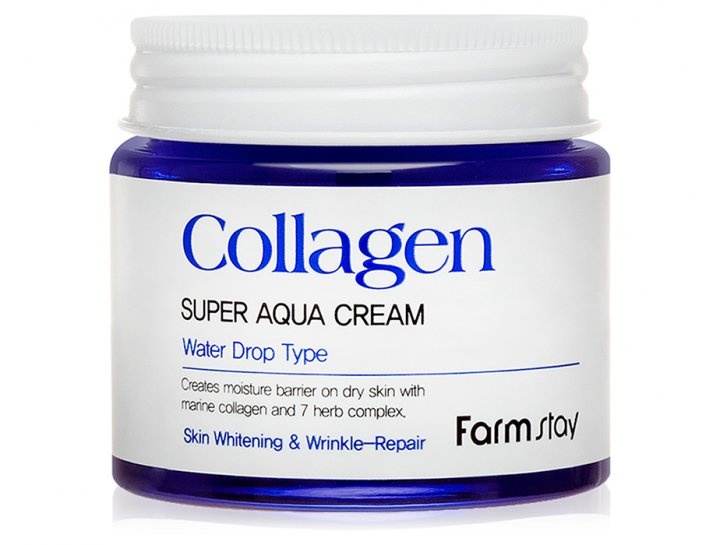Увлажняющий крем для лица с коллагеном Collagen Super Aqua Cream, FarmStay 80 мл