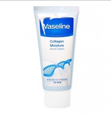 Крем для рук увлажняющий с коллагеном, Vaseline Collagen Moisture Hand Cream, for all skin types,  FOODAHOLIC, 80 мл