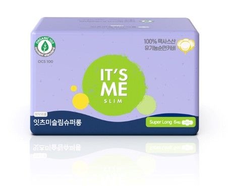 Прокладки женские гигиенические с крылышками ночные, 6 капель, Slim organic cotton pads superlong, It's Me, 6 шт.