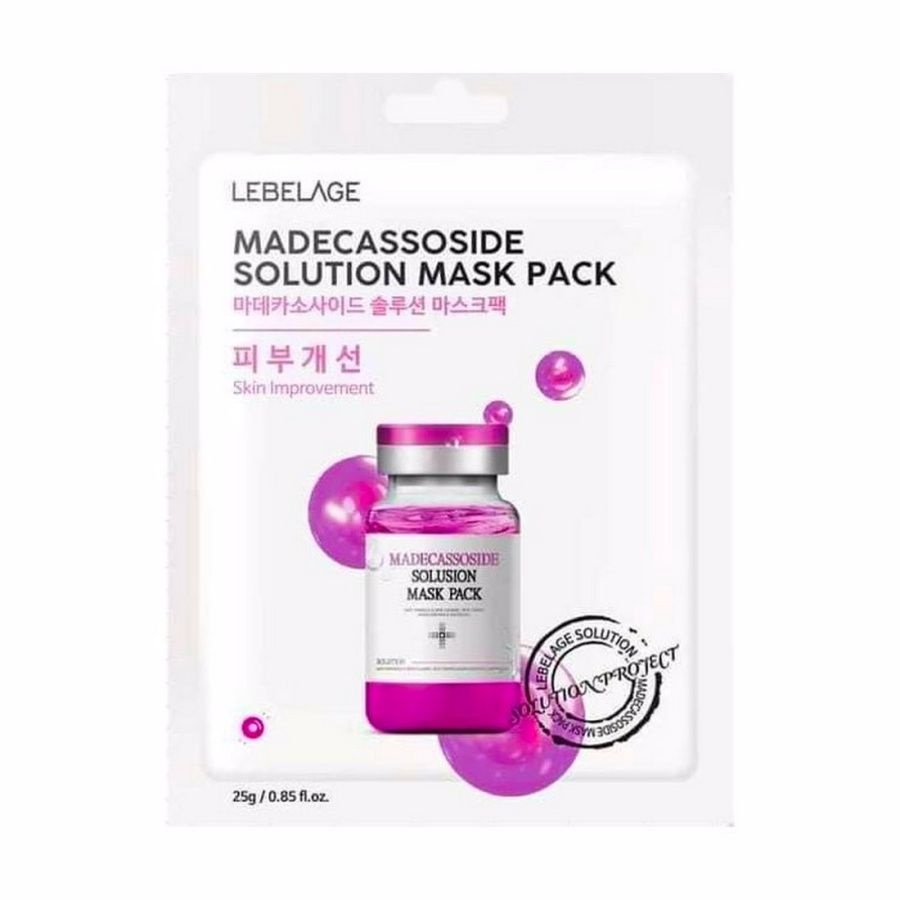 Тканевая маска с мадекассосидом Madecassoside Solution Mask Pack, Lebelage 25 г