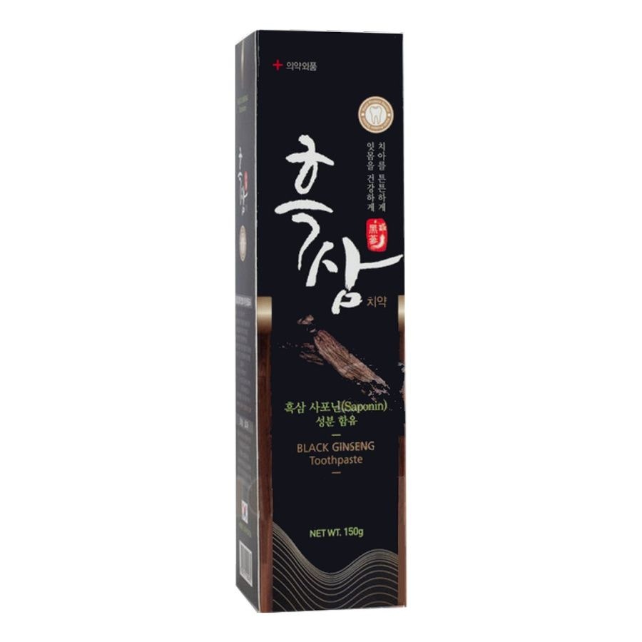  Зубная паста на основе черного женьшеня Black Ginseng, Hanil 150 г