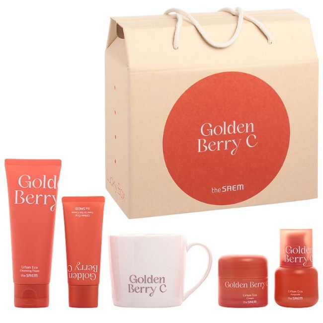 Набор кремов Urban Eco, Golden Berry Lucky box C, Saem (50 мл/ 30 мл/ 100 мл/ 35 г)