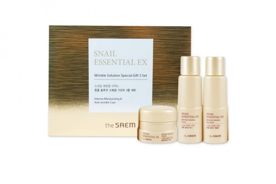 Набор кремов (Sample) Snail Essential EX Wrinkle Solution Special Gift 3 Set, Saem (30 мл*30 мл*25 мл)