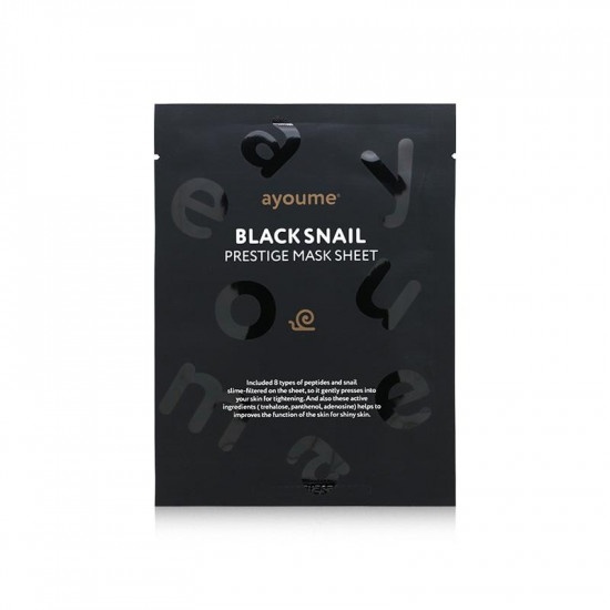 Маска на тканевой основе BLACK SNAIL PRESTIGE MASK SHEET, AYOUME, 20 мл