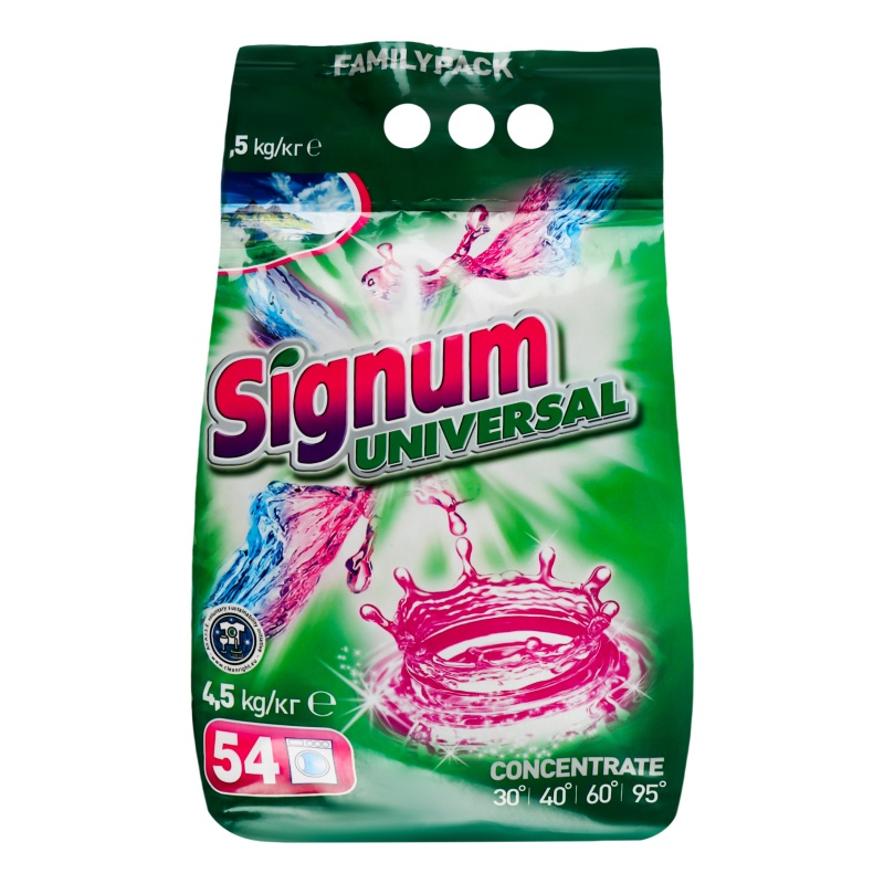 Стиральный порошок универсальный Signum Universal, Clovin 4500 г