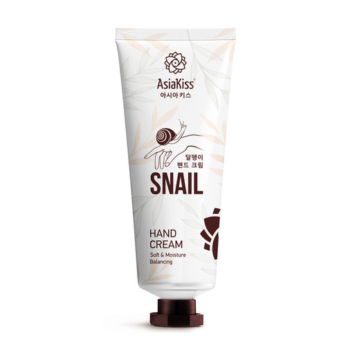 Крем для рук с экстрактом слизи улитки Snail Hand Cream, AsiaKiss 100 мл