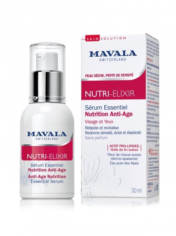 Антивозрастная сыворотка-бустер для лица и области вокруг глаз Anti-Age Nutrition Essential Serum, Mavala 30 мл