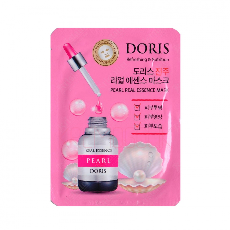 Маска на тканевой основе DORIS PEARL REAL ESSENCE MASK, JIGOTT, 25 мл