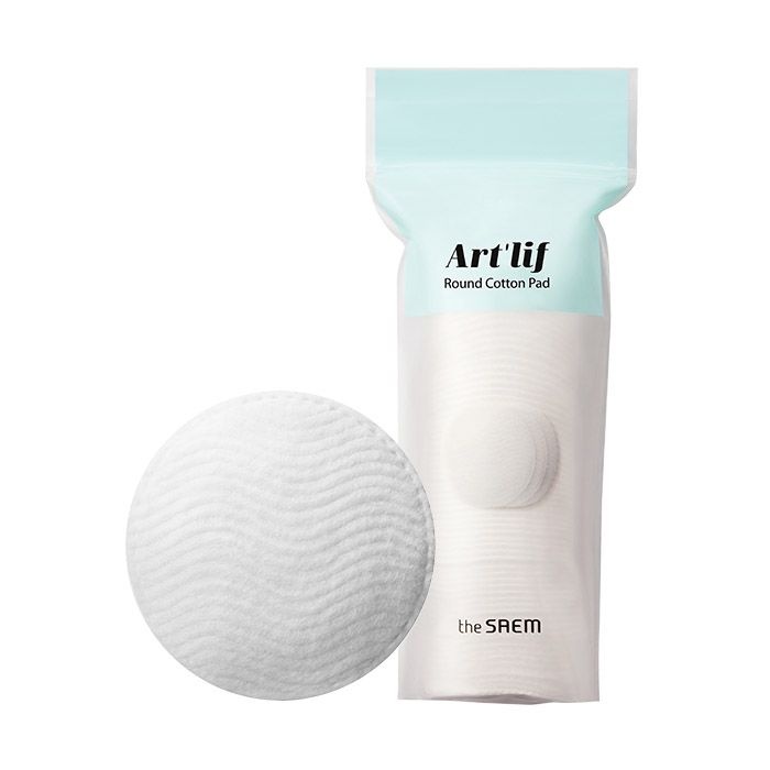 Диски хлопковые в наборе Art'Lif Round Cotton Pad, THE SAEM, 80 шт.