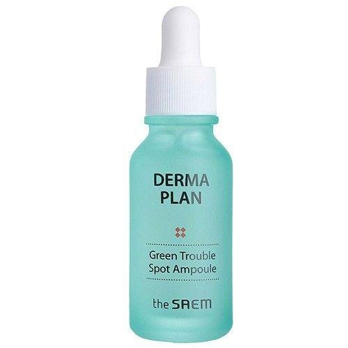 Сыворотка для лица точечная для проблемной кожи Derma Plan Green Trouble Spot Ampoule, THE SAEM, 20 мл