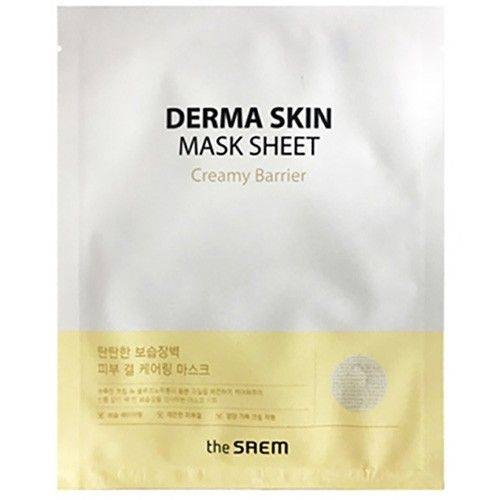 Маска на тканевой основе Derma Skin Mask Sheet - Creamy Barrier, THE SAEM, 28 мл
