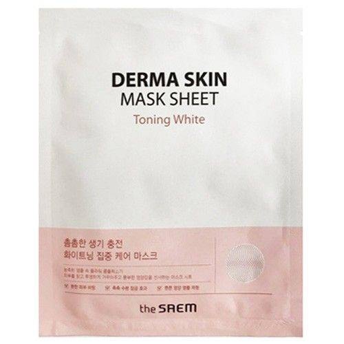 Маска на тканевой основе Derma Skin Mask Sheet - Toning White, THE SAEM, 28 мл