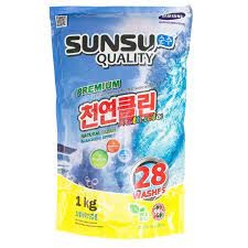 Стиральный порошок универсальный концентрированный бесфосфатный для цветных Multi Color, Sunsu Quality 1000 г (мягкая упаковка)