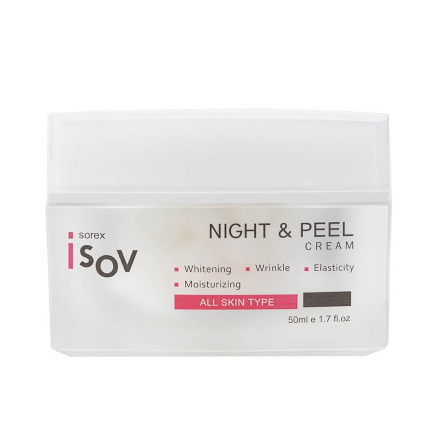 Ночной капсульный пилинг-крем с фруктовыми экстрактами Night & Peel Cream, Isov 50 мл