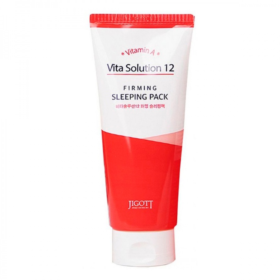 Маска для лица укрепляющая ночная Vita Solution 12 Firming Sleeping Pack, Jigott, 180 мл