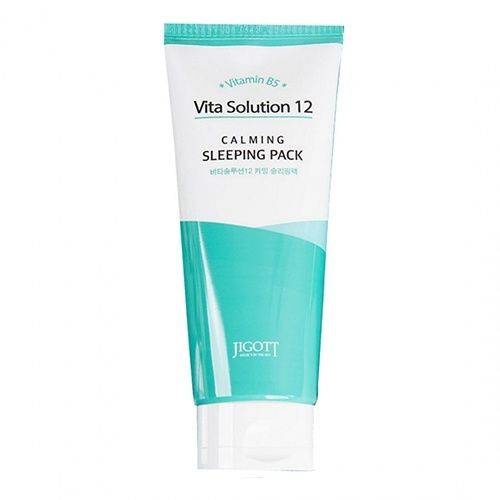 Маска для лица успокаивающая ночная Vita Solution 12 Calming Sleeping Pack, Jigott, 180 мл