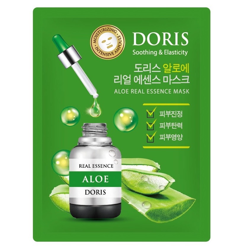 Маска на тканевой основе ALOE REAL ESSENCE MASK, DORIS, 25 мл