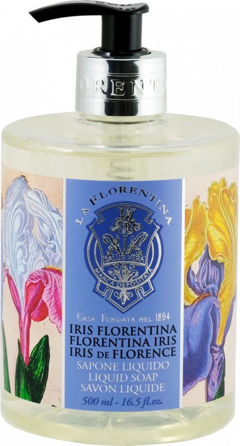 Жидкое мыло с оливковым маслом и экстрактом флорентийского ириса Liquid Soap Iris Florentina, La Florentina 500 мл