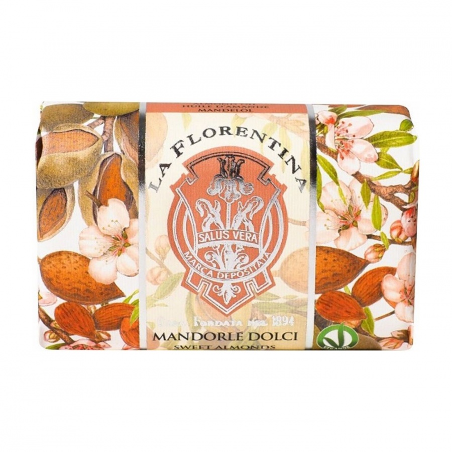 Мыло для рук с экстрактом Сладкого миндаля Hand Soap Sweet Almonds, La Florentina 200 г
