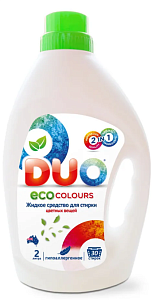 Экологичное жидкое средство для стирки цветных вещей DUO Eco Colours, Neon 2000 мл