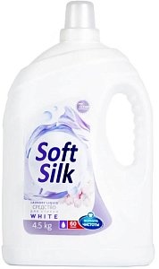 Жидкое средство для стирки белого белья Soft Silk White, Romax 4500 г